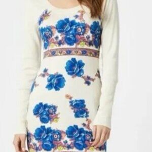Free People Floral Long Sleeve Tunic XS